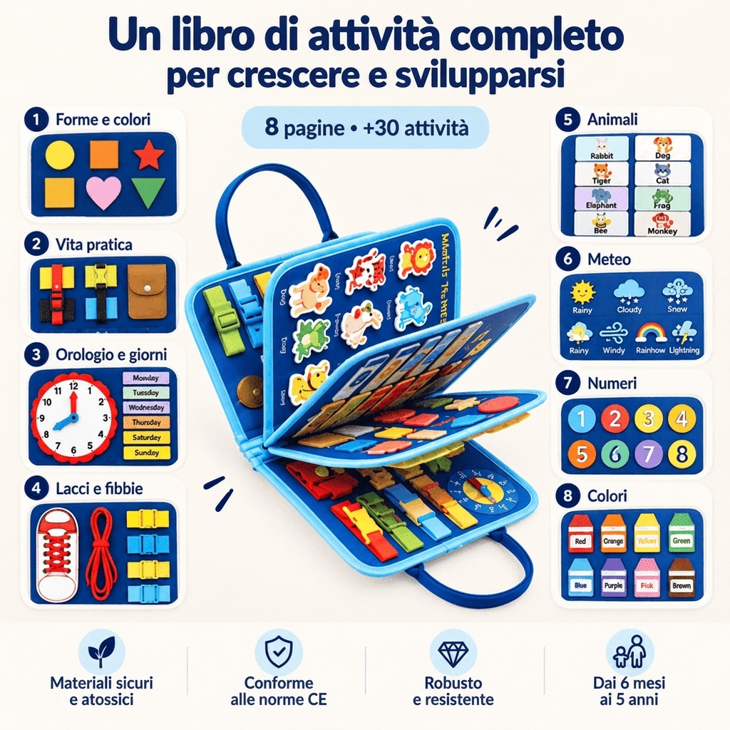Mio Patatino™ - Libro di attività Montessori